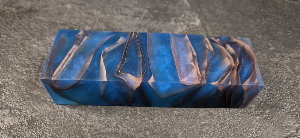 Blue Copper Mesh Stripes 